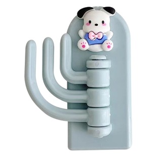 Creative cartoon triangle hook cute student dormitory punch-free seamless sticky hook door key hook