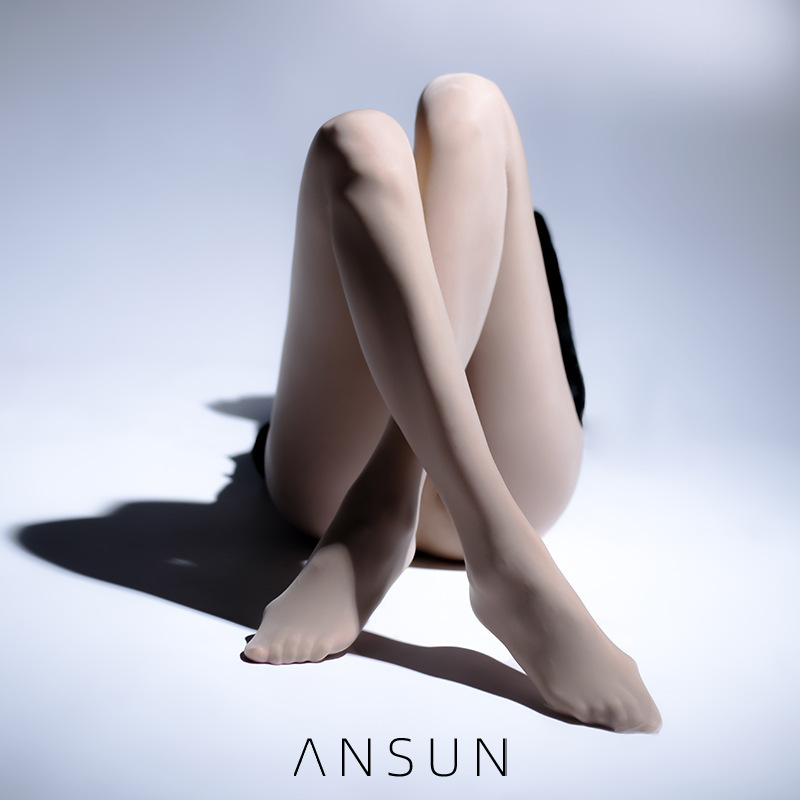 ANSUN马油「沄雾」25D高密柔弹丝滑油亮360度无痕连裤丝袜女|undefined