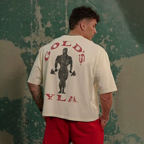 Youngla co-branded golds New men's short-sleeved sports casual fitness cotton large-size loose short T-shirt
