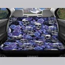 temu源头厂家座椅垫紫色骷髅头欧美时尚汽车后排座位套男来图制定