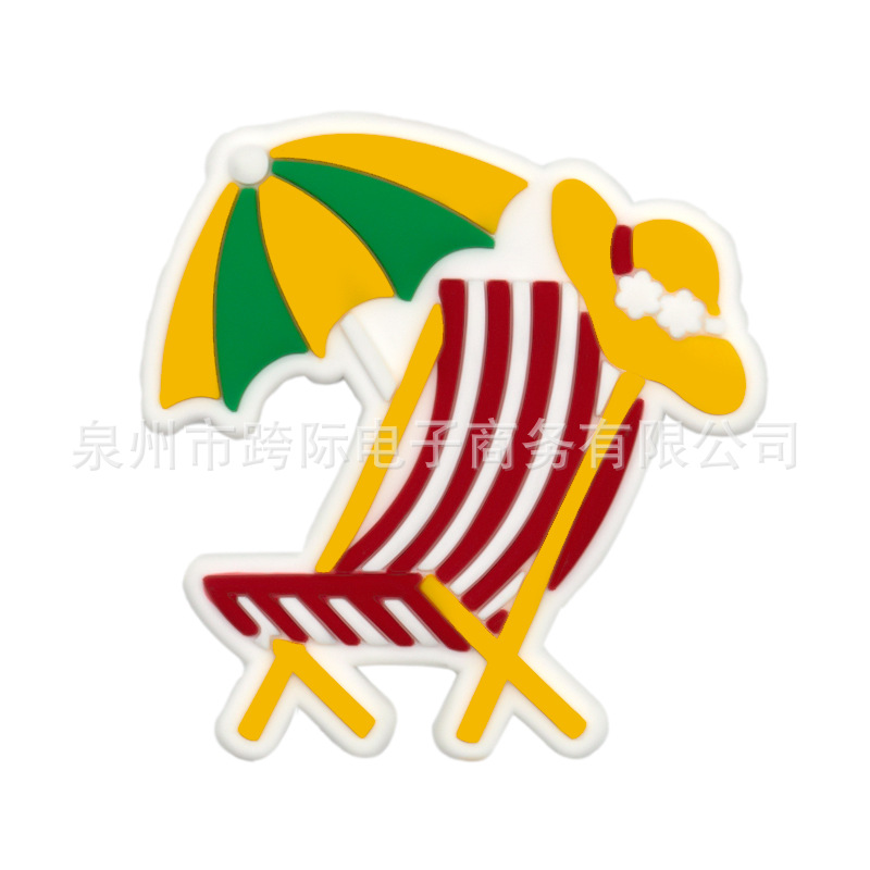 Bolsa de playa EVA colgante bogg bolsa agujero bolsa accesorios navideños flores botones extraíbles botones de flores accesorios DIY