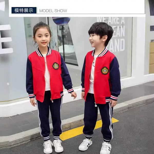 2026 Spring and Autumn New School Uniforms for Primary and Secondary Schools, New Kindergarten Uniforms Three-Piece Set, Children's Class Uniforms Wholesale from Manufacturer