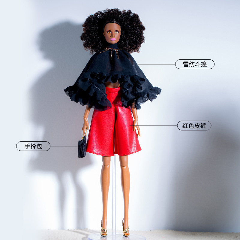 货仙仙超模娃娃衣服装 系列爸比黑人潮玩具欧美外贸货|undefined