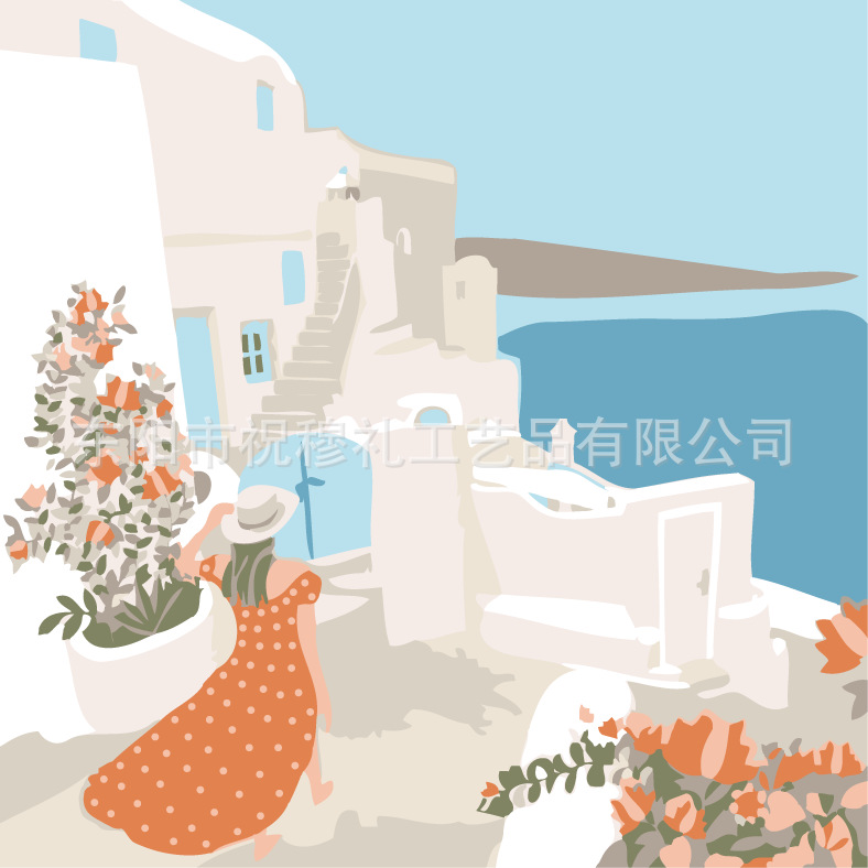 DIY digital pintura al óleo tulipán hecho a mano paisaje color pintura estudiante niños educativos color pintura relleno pintura al por mayor