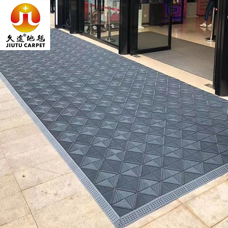 三合一模块拼接蹭土除尘垫入户门脚垫商用定制镂空门口地垫进门