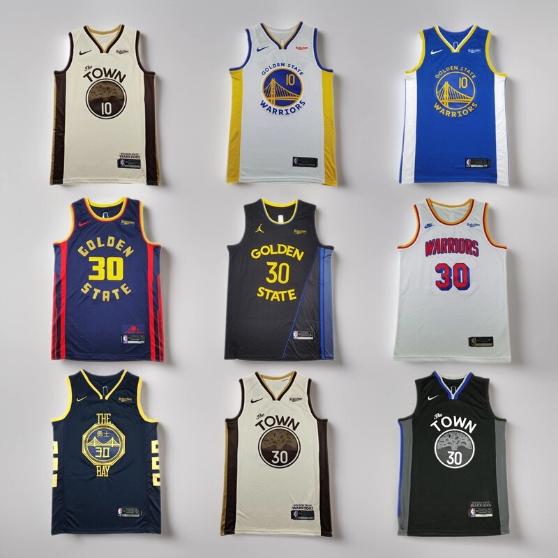 Cross-Border Jersey Warriors Team 10 Butler 30 Curry Embroidered New Basketball Uniform Sports Casual Suit Unisex Loose Fit Cross-Border Jersey Warriors Team 10 Butler 30 Curry Embroidered New Basketball Uniform Sports Casual Suit Unisex Loose Fit