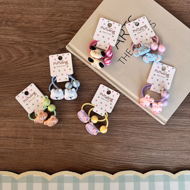 Korean-style Children's Hair Ties, Cartoon Rubber Bands For Girls,...