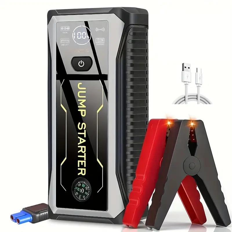 跨境热卖12V汽车应急启动电源多功能启动宝电瓶打火搭电启动器