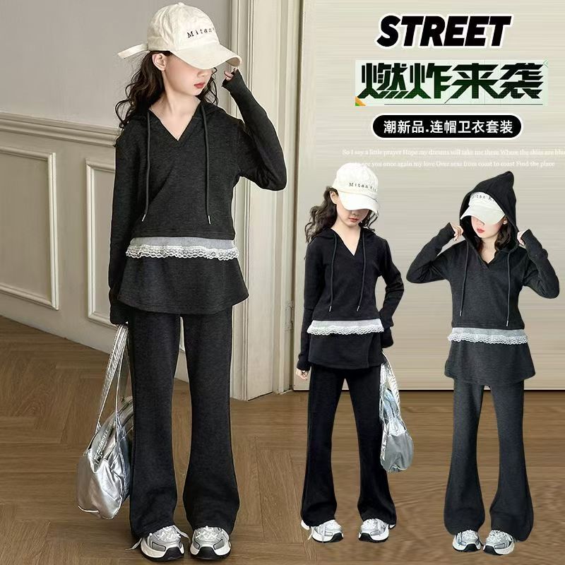Stylish 2025 New Spring Outfit for Girls - Trendy and Cool Children's Spring Clothes, Casual Sportswear for Little Girls