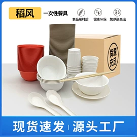 一次性碗碟;一次性餐具;可降解餐具