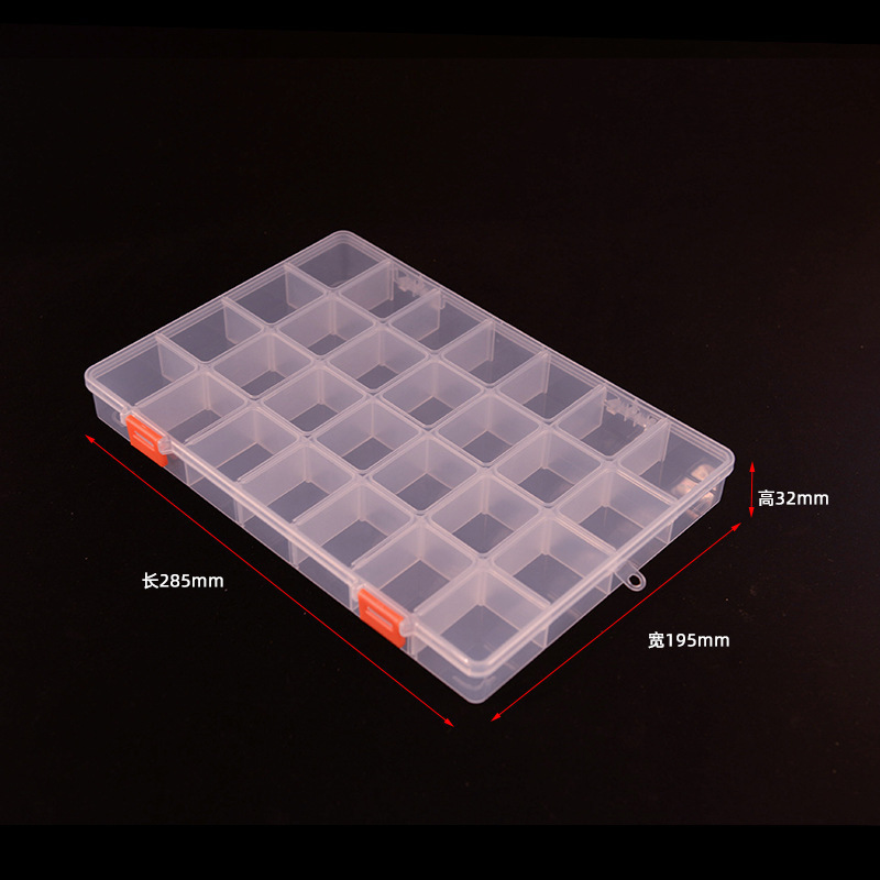 tornillo herramienta de piezas de hardware transparente pp caja divisoria caja de piezas electrónicas de plástico directo fábrica