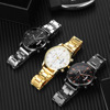 Men's watch, calendar, steel belt, metal quartz swiss watch, factory direct supply, wholesale