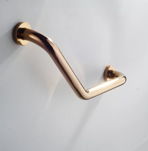 All-copper bathroom handrails anti-slip bathroom elderly safety bathtub rain handrails hotel engineering bathroom handles