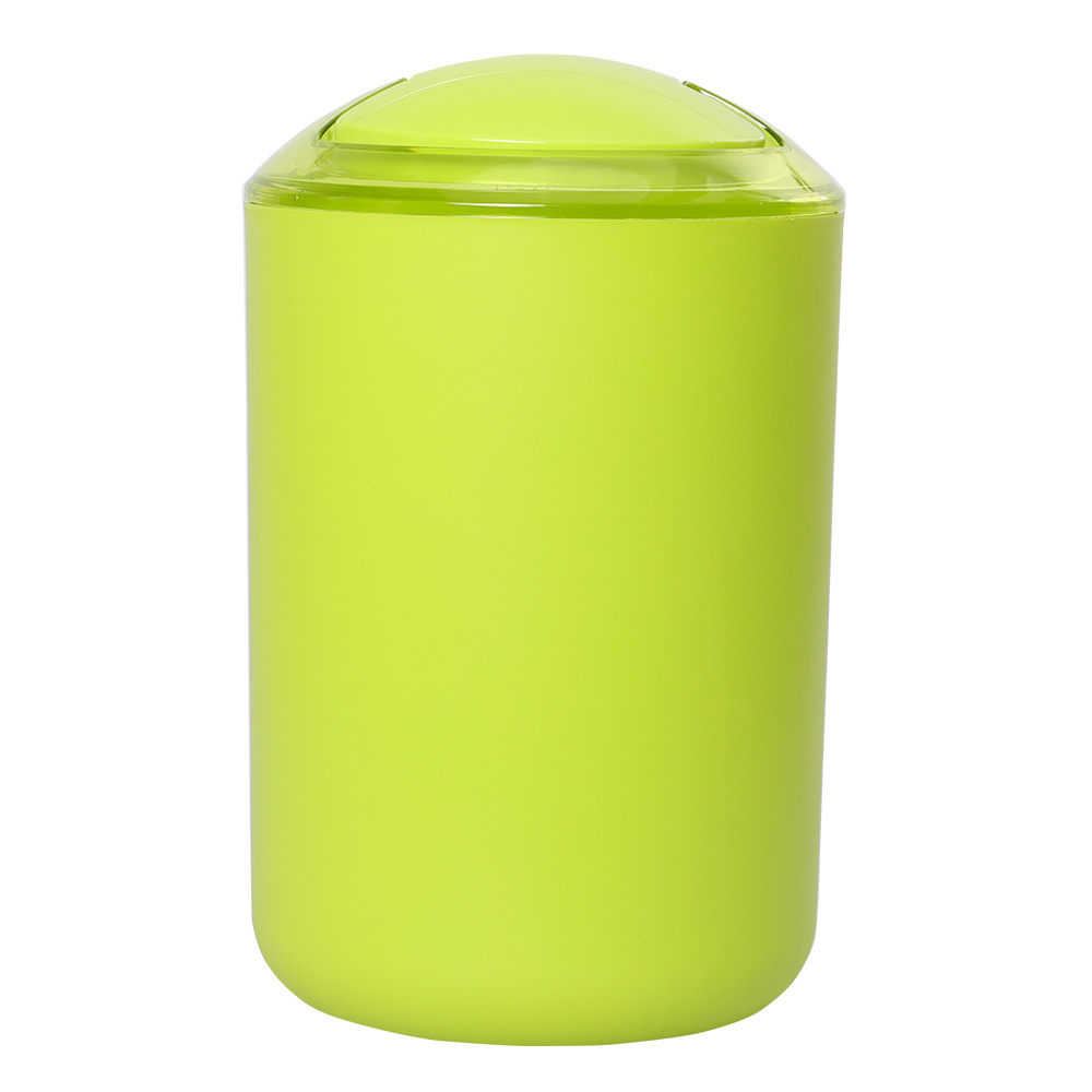 Color sólido basura con tapa cesta de papel higiénico hogar impermeable mecedora tapa basura puede cocina creativa Flip basura puede