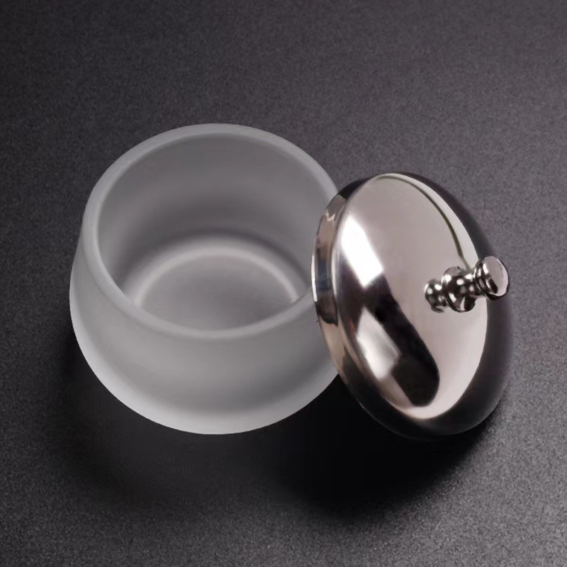 Nuevo estilo transfronterizo taza de cristal de uñas taza de limpieza vidrio esmerilado taza de lápices herramienta de uñas taza de grabado líquido de cristal