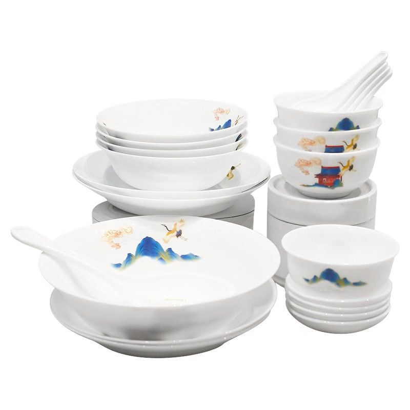 Corelle Brands Corning Ice Exquisite Sheng Shiminghe Series Tableware 22-piece Set