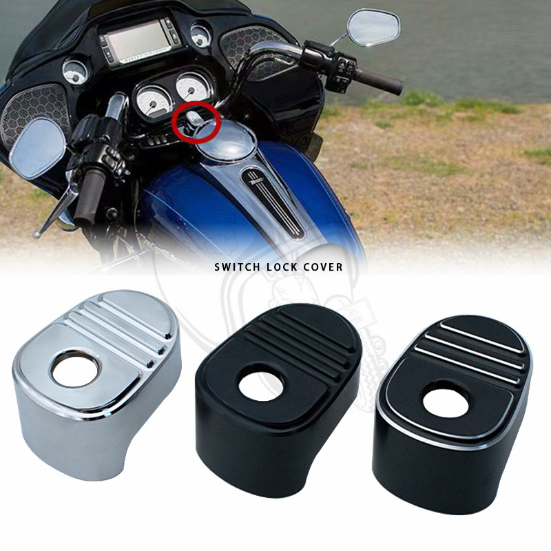 Motorcycle accessories modified Harley big glide ignition switch cover lock cover decorative cover switch cover Road Glide