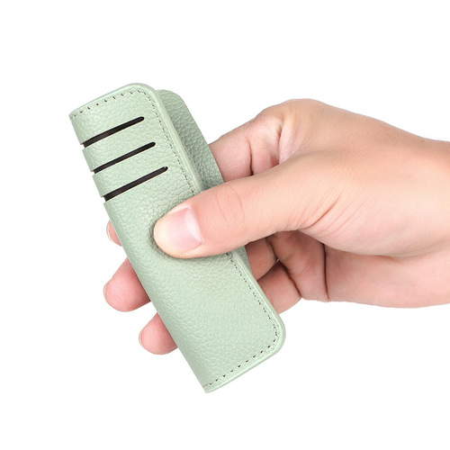 PU card holder wholesale ultra-thin card holder for women small and exquisite large capacity multi-card slot student card holder women's short wallet
