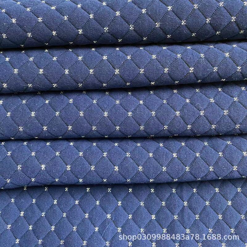 Factory Direct Sales Polyester Sapphire Three-Layer Air Layer Knitted Jacquard Mattress Latex Pillow Fabric Can Be Customized with Samples