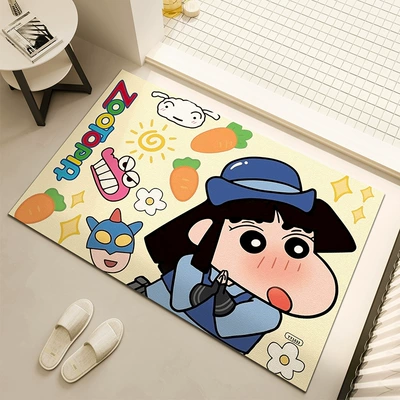 Cute Crayon Shin-Chan New Diatom Avtomobil döşəmə paspasları - carrot-love-4060cm-new-diatom-mud