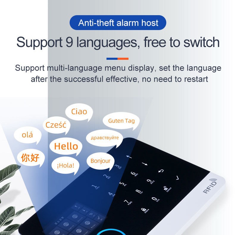 Graffiti inteligente wifi 4g alarma antirrobo alarma doméstica TUYA alarma WIFI