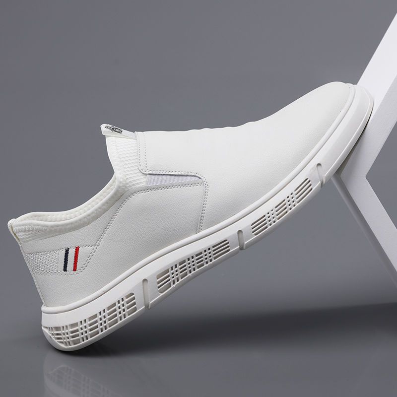 2023 nuevos zapatos casuales de cuero de los hombres de primavera y otoño de los hombres de estilo coreano de moda casual transpirable zapatos de los hombres de negocios