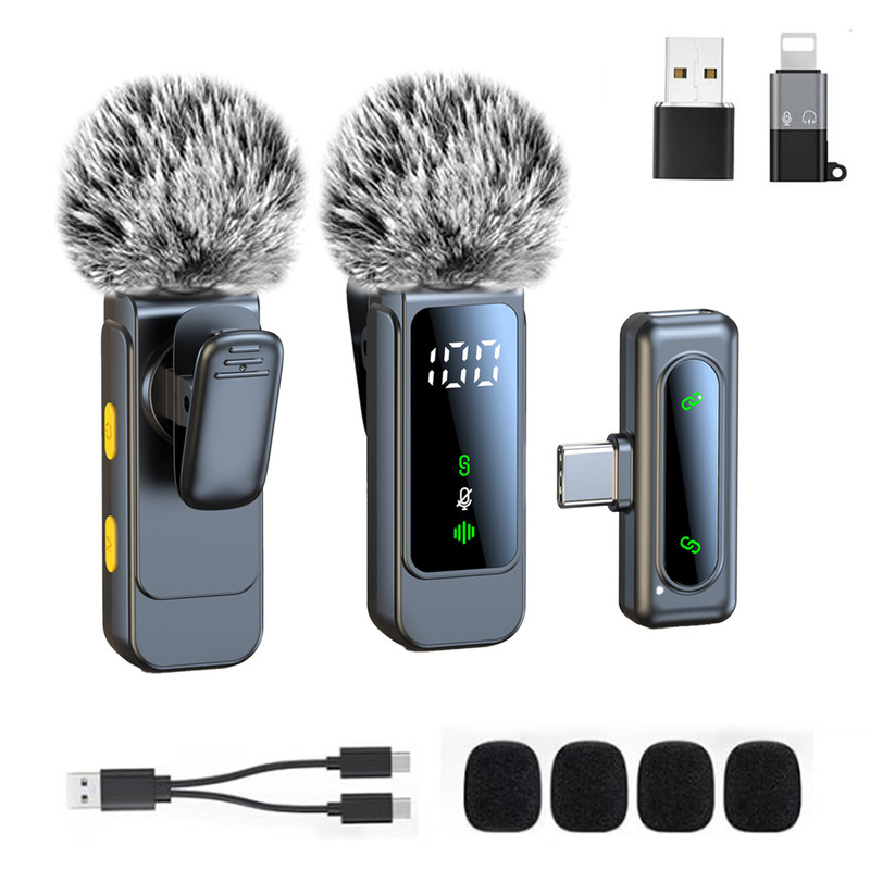 New Model L10 Wireless Lavalier Microphone, Dual-Channel, for Tiktok Live Streaming, Vlog Shooting, and Wireless Recording New Model L10 Wireless Lavalier Microphone, Dual-Channel, for Tiktok Live Streaming, Vlog Shooting, and Wireless Recording