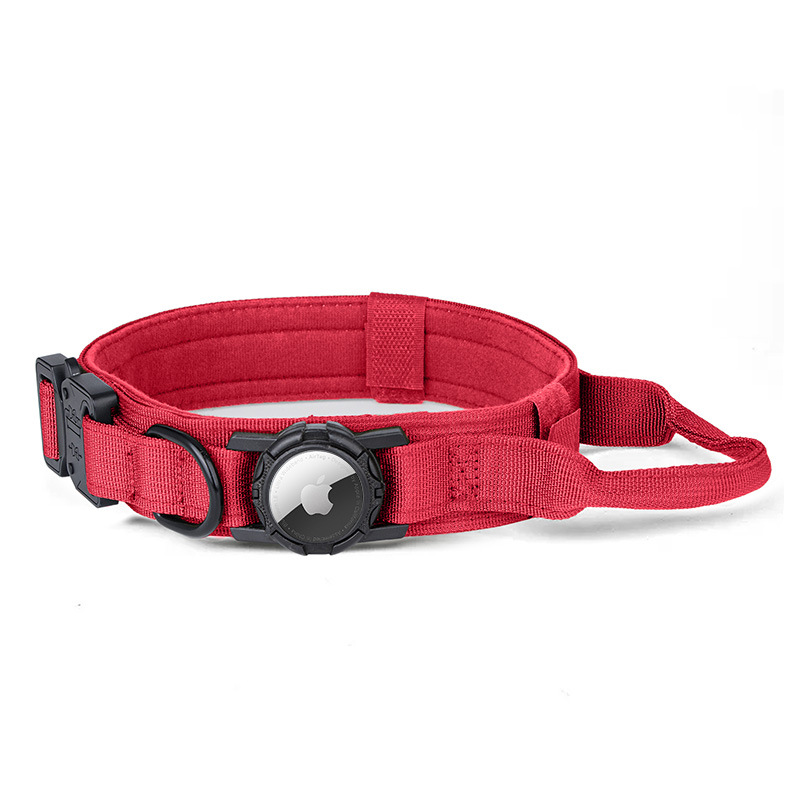 Inventario nuevo collar de posicionamiento táctico de perros de nylon al aire libre collar de perros militares collar de perros grandes