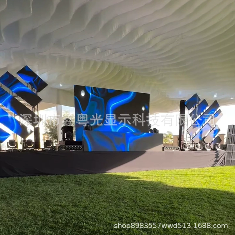 Outdoor stage LED rental display to promote concert performa