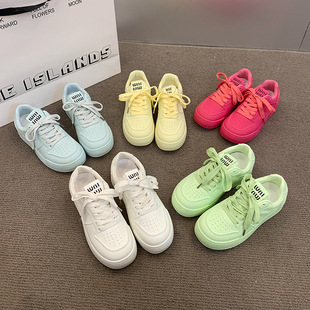 Lulu Egg Niche Original chic Sneakers Women's 2024 New Summer White Shoes Versatile Casual Bread Shoes