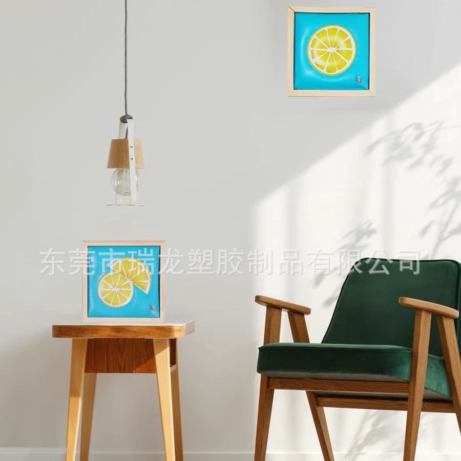 花朵充气PVC装饰画潮流卧室画床头充气挂画PVC充气材质