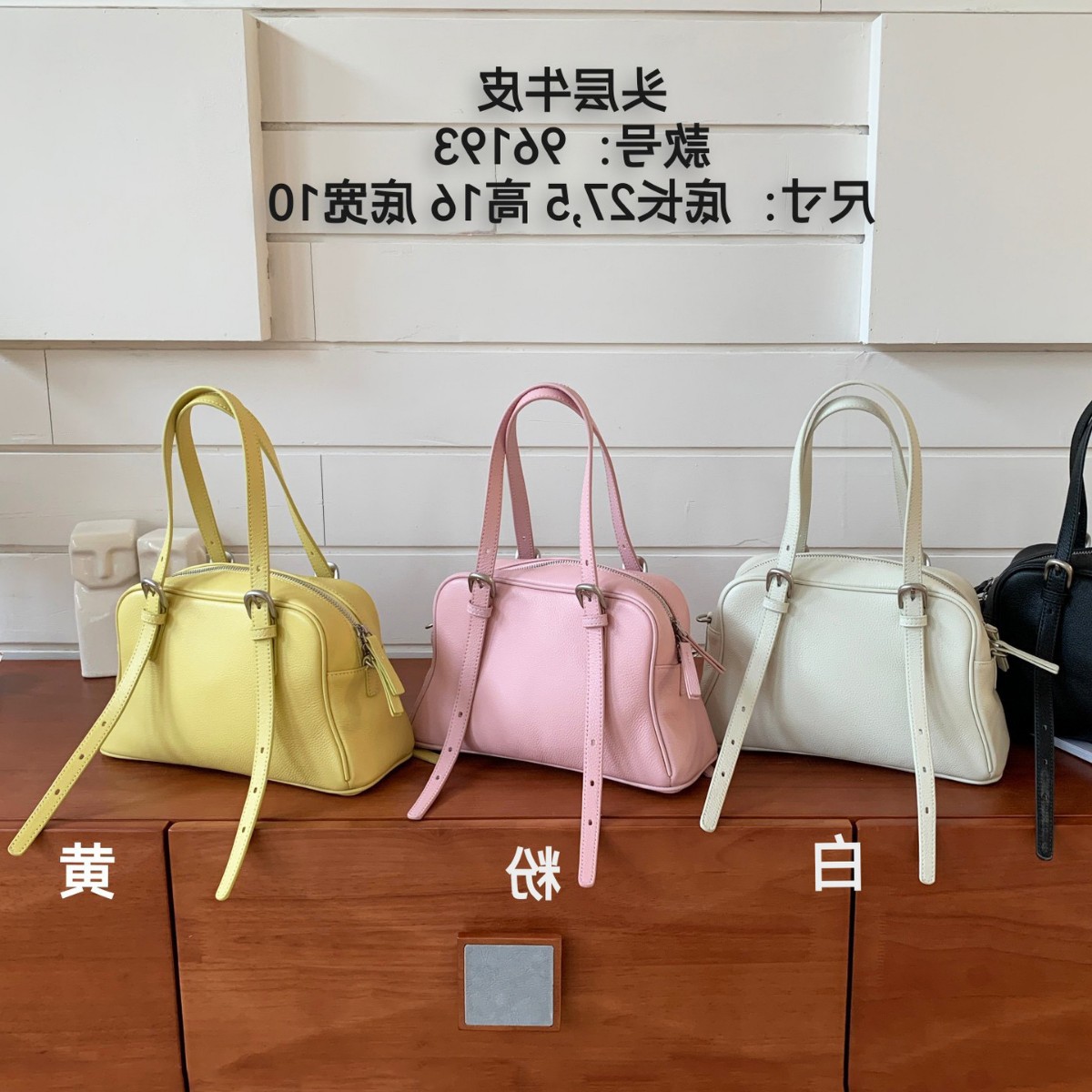 Top Grain Cowhide Bowling Underarm Bag For Women 2026 New Large Capacity Commuter Shoulder Handbag Crossbody Tote