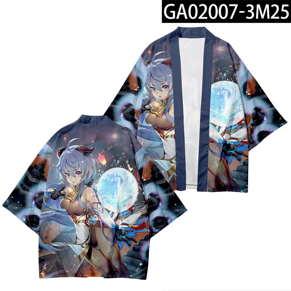 2024 verano anime cosplay dios original Genshin capa Riyue Keli cardigan kimono capa image 41