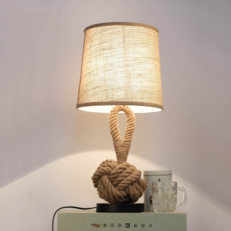 Amazon table lamp Italian table lamp bedroom bedside lamp bar American decorative table lamp hemp rope retro art table lamp Amazon table lamp Italian table lamp bedroom bedside lamp bar American decorative table lamp hemp rope retro art table lamp
