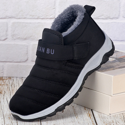 Manufacturer wholesale old Beijing cotton shoes men's velvet thickened men's shoes winter casual shoes warm snow boots men's cotton shoes