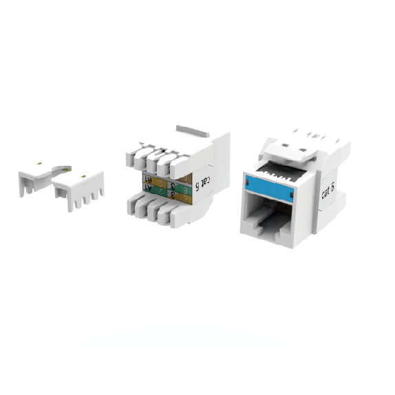 Category 5E Unshielded Network Information Module, 180 ° Gold-Plated 50U, Rj45 Port Category 5E Unshielded Network Information Module, 180 ° Gold-Plated 50U, Rj45 Port