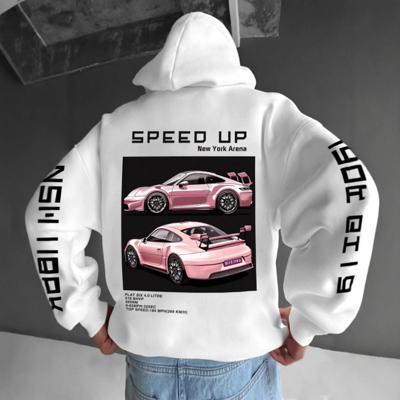 Set Sports Racing 3D Printing Hoodie Vintage Oversized Hoodi|undefined