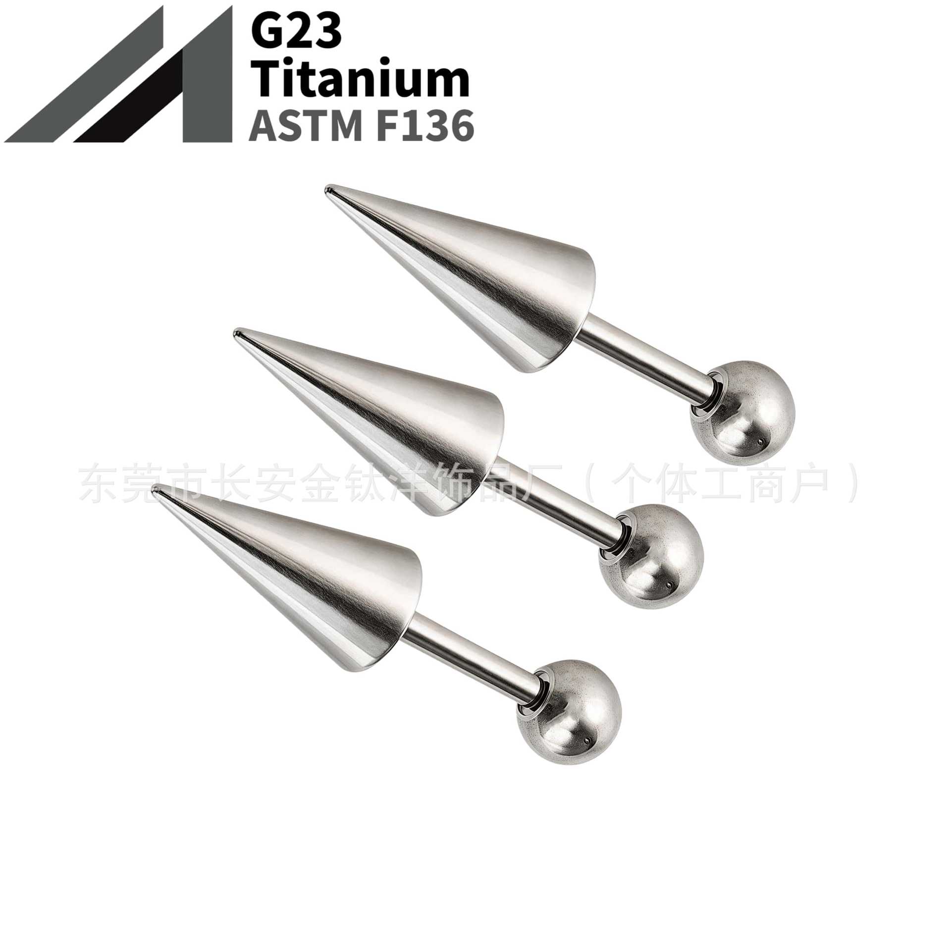 16G labret stud size and finish detail