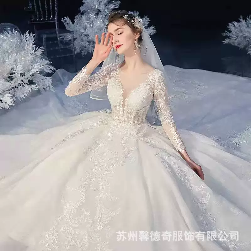 Звездное небо для фотосессии, свадебное платье для невесты, новая коллекция, французский стиль
