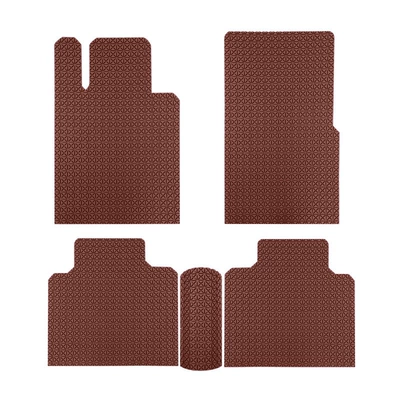 Universal Foot Pad | car mats - brown-complete-set-of-five-seats