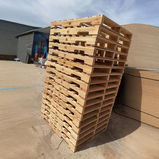 American Standard Solid Wood Pallets, Logistics Pallets, Fumigation-Free Plywood Pallets, Four-Sided Fork Pallets, Ready-Made Factory