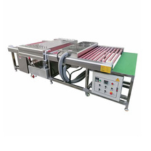 1200带风刀玻璃清洗机 中空玻璃清洗机 岩板石材门窗清洗机不锈钢