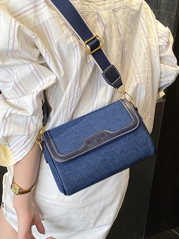 Jeans color casual bolso pequeño para mujeres 2026 nuevo nicho coreano de alto nivel retro versátil bolso de mochila