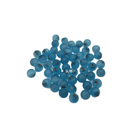 Titanium brocade piercing jewelry titanium steel external thread rod natural cat's eye 6mm tongue nail candy color ear bridge nail jelly color