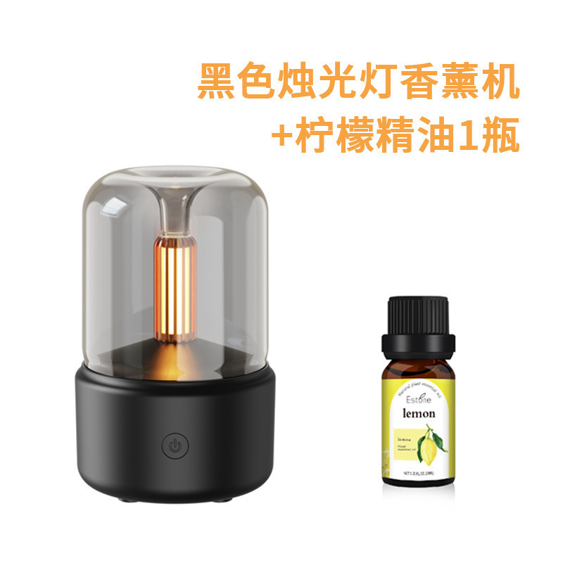跨境超声波精油香薰机  usb插电小型家用自动烛光灯加湿器创意|undefined
