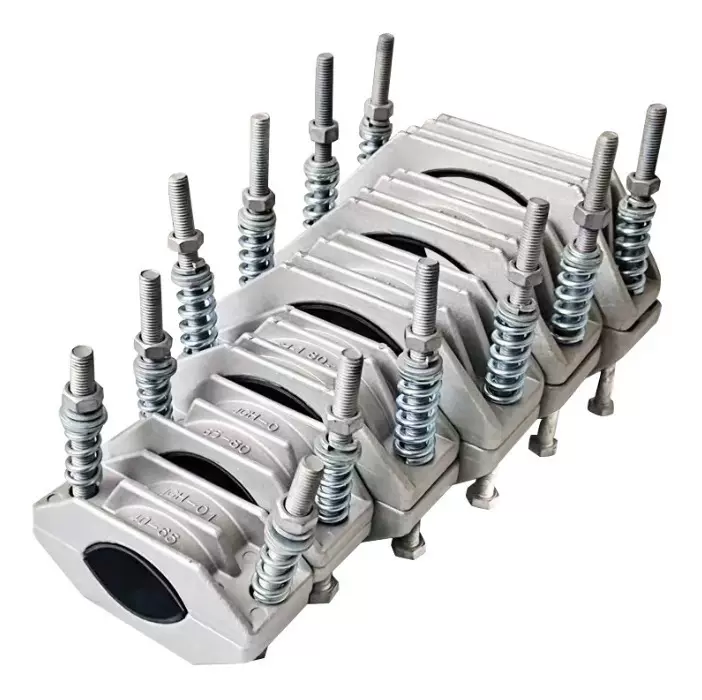 铝合金电缆固定夹芯字三芯高压电缆夹具家批发子电缆抱箍