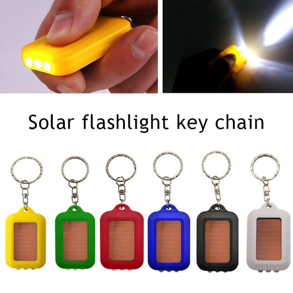 Small flashlight solar-powered