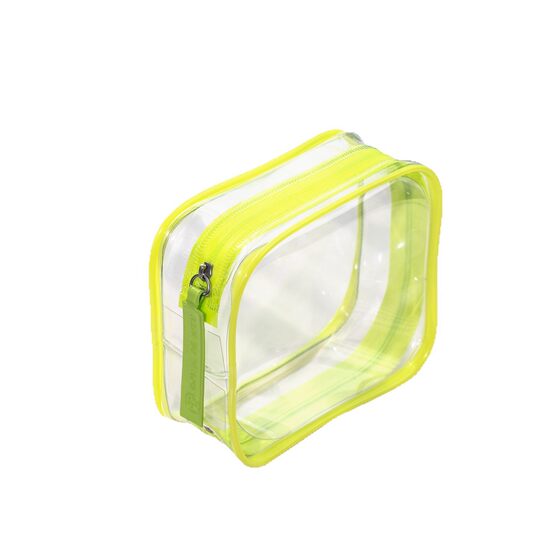 PVC Transparent Zipper Bag Storage Bag Ins Style Travel Portable Waterproof Toiletry Bag Cosmetic Storage Bag