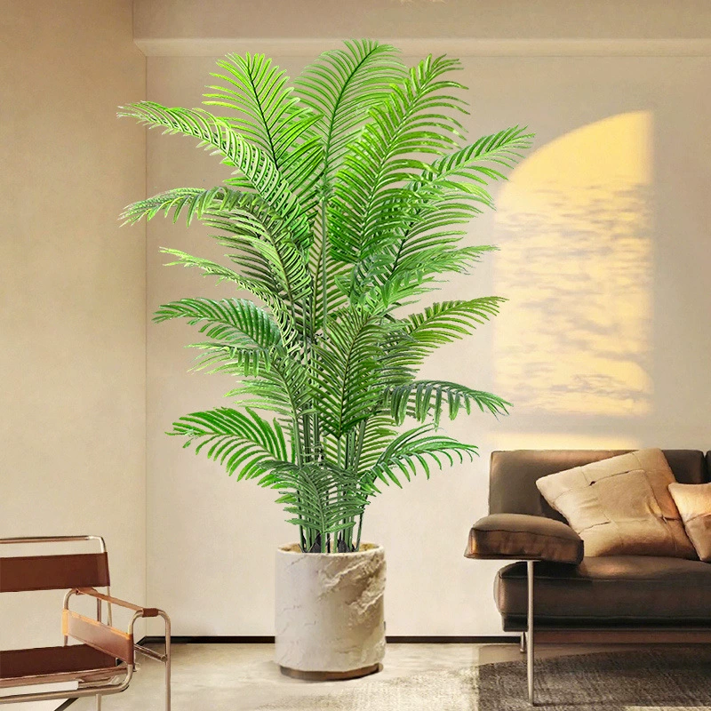 Искусственное растение подсолнечника для гостиной, легкое роскошное украшение пола, большое комнатное бионическое цветочное дерево в горшке, искусственное зеленое растение.