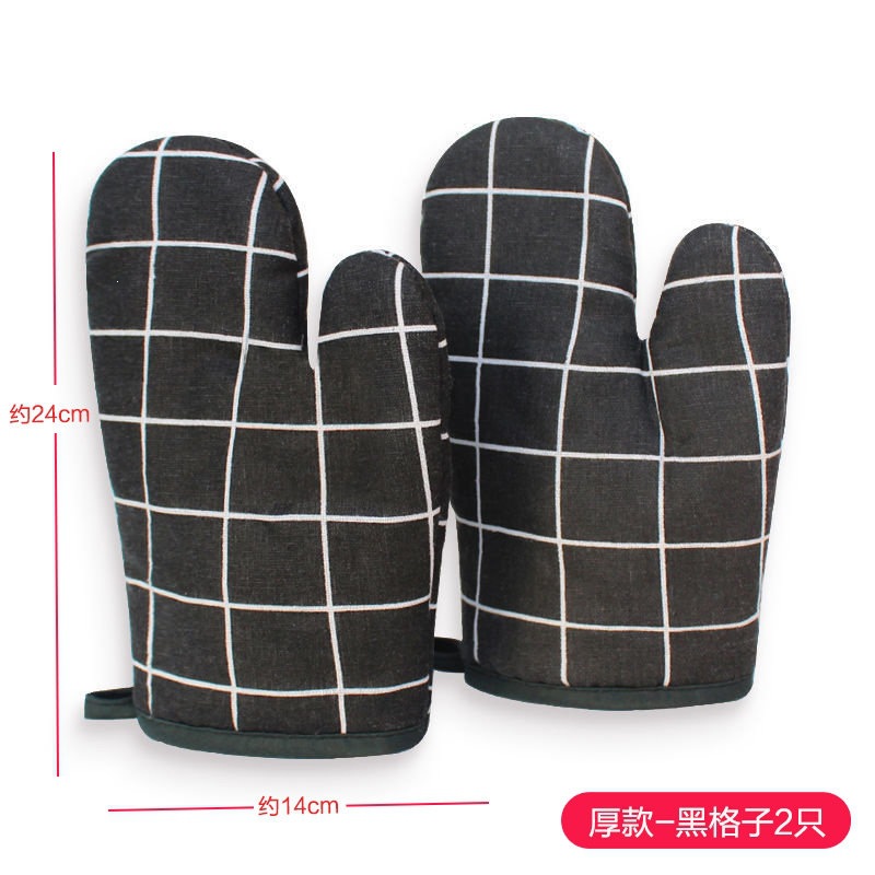 Guantes de aislamiento térmico a prueba de quemaduras y engrosamiento horno de microondas para hornear barbacoa de silicona especial resistente a altas temperaturas horno de cocina a prueba de calor doméstico